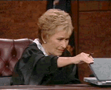 Judge Judy Disgust